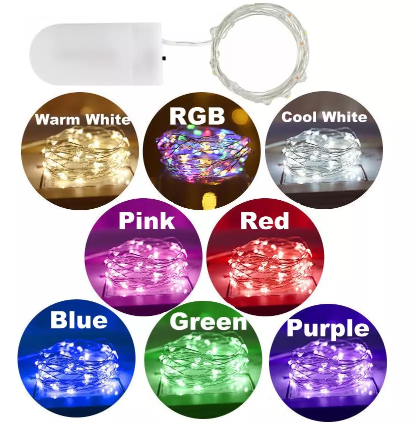 LED String Light 2m – 20 LED Fairy Lights for Wine Bottles, Decorations & Indoor Events